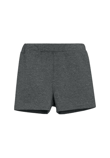 Lovetti Beyaz Nopeli Gri Kız Çocuk Düz Basıc Dans Şortu 7605G031 Beyaz - Gri