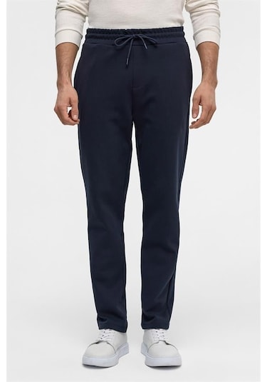 Süvari Lacivert Regular Düz Jogger Pantolon Lacivert