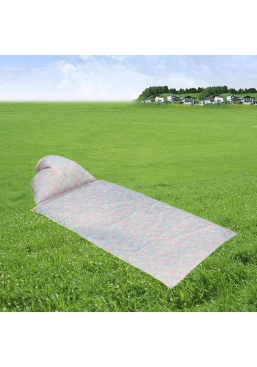 Homyl Baş Destekli Piknik Örtüsü Çim Yürüyüşü İçin Flamingo 85x210cm Çok Renkli