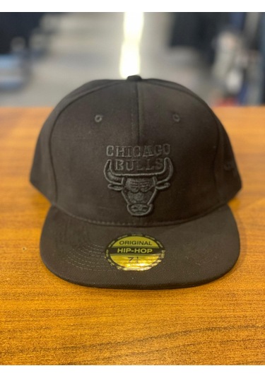 Chicago Rapper Cap Hamze Chicago Bulls Siyah Renk Hip Hop Snapback Rapper Cap Şapka ...