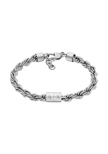 Armani Exchange Axg0123-040 Erkek Bileklik Metalik Gri Metalik