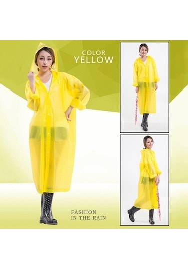 Marlux Eleven Market Raıncoat Eva Unisex Sarı Yağmurluk Sarı