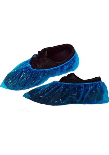 Atos 13 Mikron Kalın Çift Lastikli Galoş Mavi 750 G