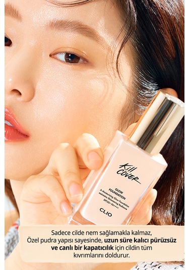 Clio Kill Cover Glow Foundation SPF50+ 3-By Linen