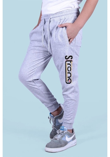 5'li Core-or-strong-dynamic-original Baskılı Erkek Çocuk Çift Cepli Eşofman Altı Çok Renkli