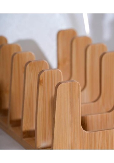 Tasarım Bambu Tabaklık 6 Gözlü Tabaklık Bambu
