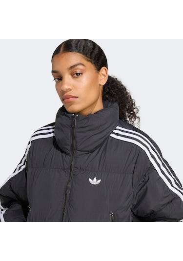 Adidas Cropped Puff Kadın Siyah Ceket Jx2970 Siyah