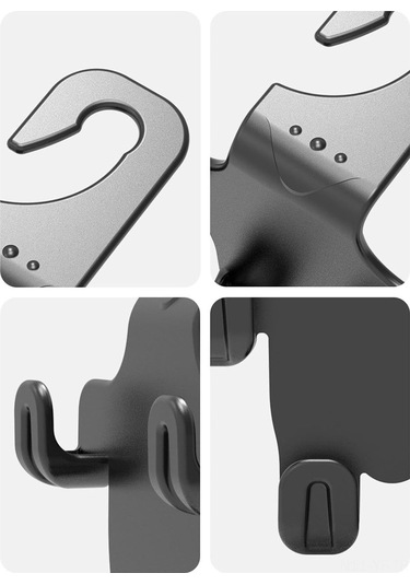 Yifomall Oto Arka Koltuk Mutfaklı Kanca - Abs Malzeme, 400g Ağırlık, 10.2x9.7cm Boyut, Çanta/şemsiye Sabitleyici, Zararsız Kurulum, Oto Aksesuarı