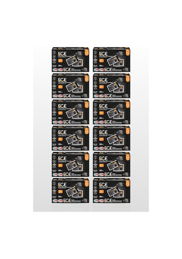 Ece Tek Tek Paketli Siyah Maske 600 Adet