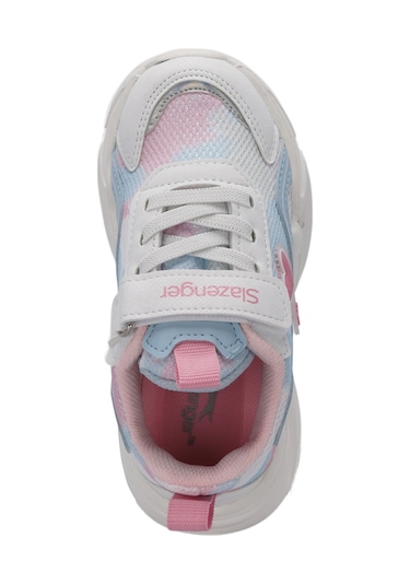 Slazenger KLARION Çocuk Cırt Cırtlı Beyaz / Mavi Günlük Spor Ayakkabısı