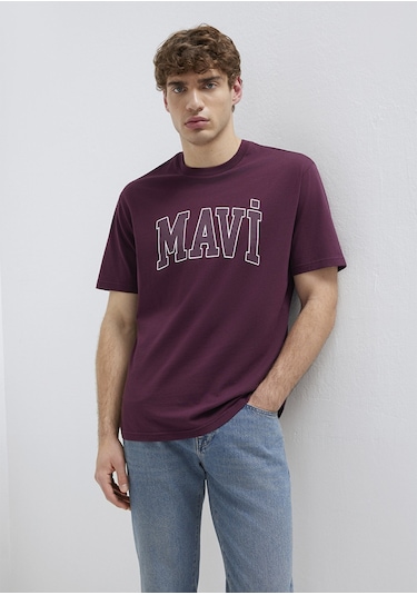 Mavi - Mavi Logo Baskılı Mor Tişört 0611711-70434 Mor