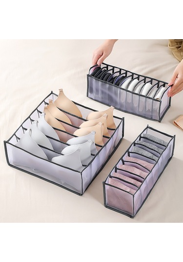 Moveevo 6 Bölmeli Bej Gaze Çekmeceli Organizer - Giyim Dolabı İçin Büstiyer-üstü整理 Kutusu Diğer