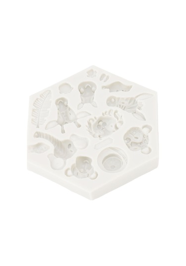 Kangvka Orman Hayvan Figürlü Silikon Kalıp Yemek Dereceli Isı Dayanıklı Kolay Çıkarma Pasta, Çikolata, Tatlı İçin Diğer