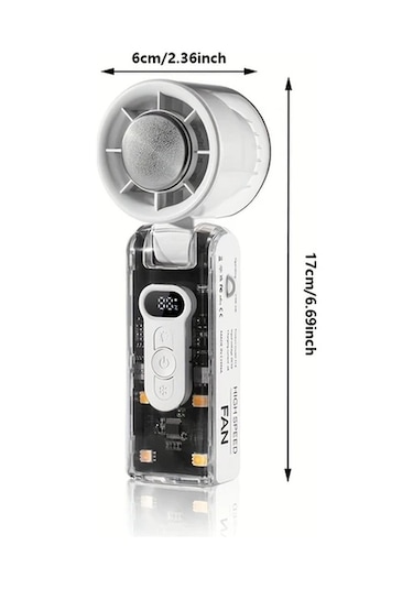 Xuweiwei Şeffaf Mor Katlanabilir El Tipi Buz Paketi Fanı Soğutma Aydınlatma 100 Ayarlı Usb Şarj Lityum Pil İç Dış Mekan