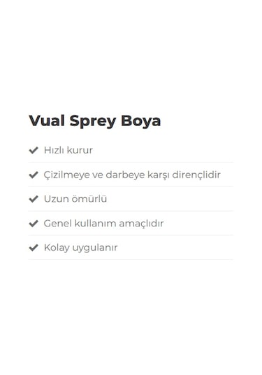 Akçalı Vual - Ral9005 Parlak Siyah Akrilik Sprey Boya 400 Ml Made İn Germany