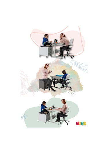 Creo Mobili Çekmeceli Kilitli Tekerlekli Vega Keson, Oturulabilir Ofis Ve Ev Komodini, Beyaz/sarı