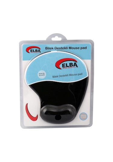 Elba K06152 Bileklikli Jel Mouse Pad Siyah