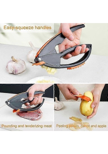 Çok Amaçlı Sarımsak Ezici Ve Soyucu, Et Çekici, Çok Amaçlı Sarıms Çok Renkli