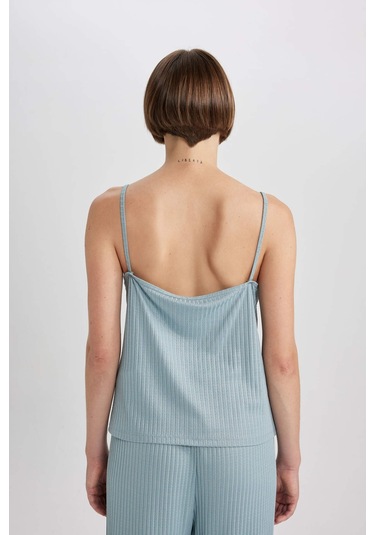 DeFacto Fall in Love Regular Fit Askılı Casual Pijama Üstü B6560AX23AUGN1200