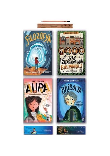 İlk Genç Timaş Uzay İstasyonunda Bir Mahalle - Aura - Bilibolya - Filozofya Set 4 Kitap