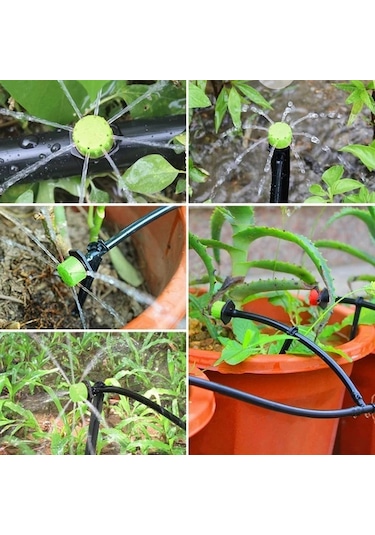 Yeşil Debi Ayarlı Damlatıcı 0-100 Lt/h 500 Adet