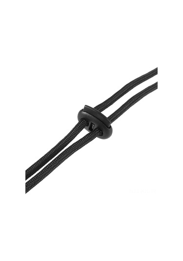 Gajeena Çok Amaçlı Hayat Kurtaran Paraşüt İpi - 2.5m Dayanıklı Kamp & Acil Durum Halatı Siyah