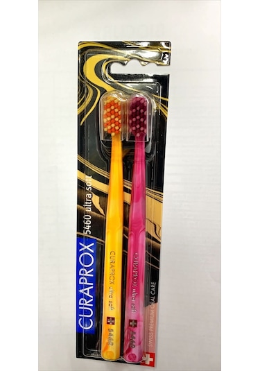 Curaprox 5460 Ultra Soft Diş Fırçası 2'li Pembe - Sarı