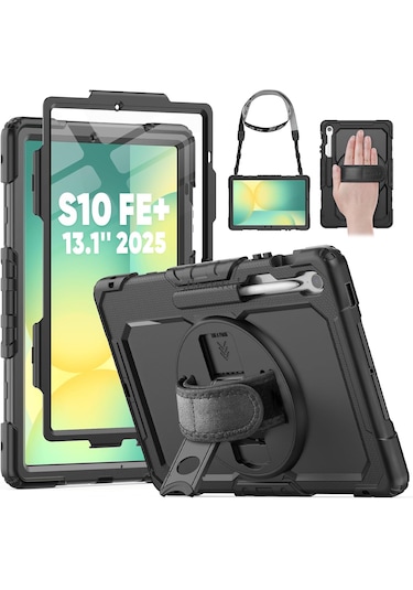 Samsung Galaxy Uyumlu Tab S10 Fe Plus 13.1" Tablet Kılıfı Defender Zırh