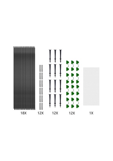 Bahçe Kemeri Böcek Mesh Seti Esnek Gerilebilir Bitkiler Koruma Ağı, Boyut:netsiz 30 Adet