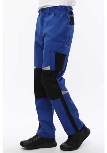 Uniprom İş Pantolonu Roma Model Diz Destekli 6 Cepli Mavi