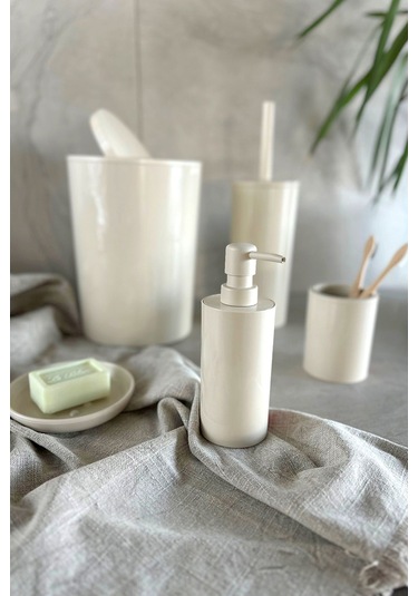 Prima Nova Flores 5'li Banyo Seti - Bej Bej