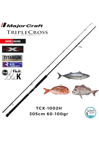 Major Craft Triple Cross Tcx-1002h 305cm 60-100gr 2p Shore Jigging Kamış