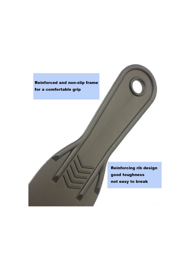 Geeksen 6 Adet Farklı Boy 1.5-8 İnç Siyah Plastik Scraper Seti - Kauçuk, Cam, Duvar Kağıdı Temizleme Ve Montaj Aracı