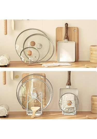 Trendooze Doğrama Tahtası Kurutma Tutucusu - Beyaz Kiler Mutfak Beyaz