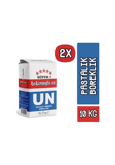 Hekimoğlu Un Pastalık - Böreklik Buğday 2 x 5 KG