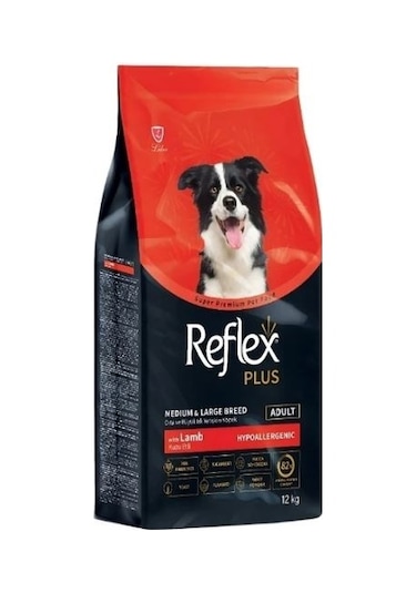Reflex Plus Kuzu Etli Orta ve Büyük Irk Yetişkin Köpek Maması 12 KG
