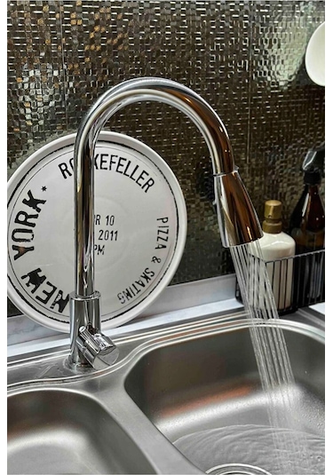 Boheme Fleko Style Krom Spiralli Eviye Bataryası Krom