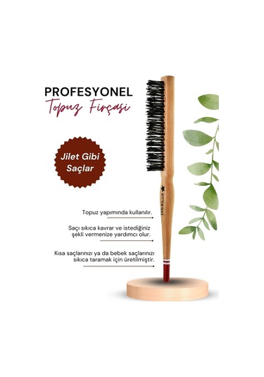 Professional 0.31t 2x Topuz Fırçası