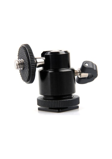 Ayex Tripod Monopod ve Hot Shoe İçin Mini Kafa Mini Ball Head