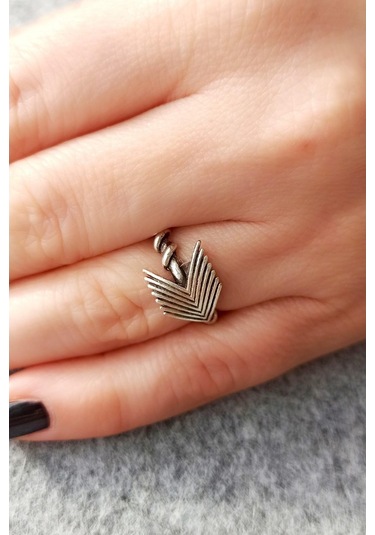 Antik Gümüş Kaplama Oklar Şekilli El Yapımı Ayarlanabilir Unisex - 536155382