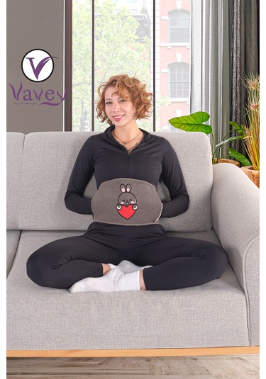 VAVEY Termojel Hediyeli Yeni Nesil Sıcak Soğuk Regl Kemeri Tavşan Kahve