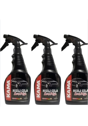 AutoKama Hızlı Cila Seramik Etkili 500Ml 3lü set