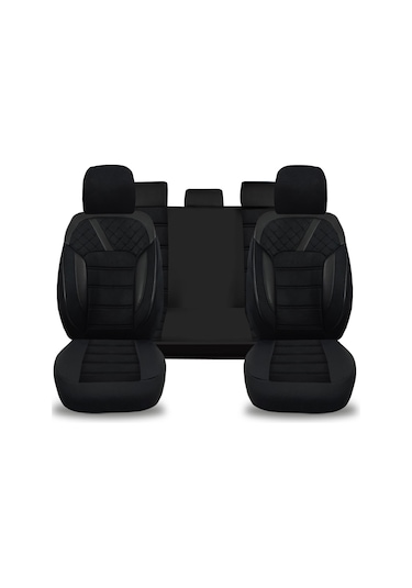 Pandami Oto Koltuk Kılıfı, Tam Set, Tay Tüyü / Siyah