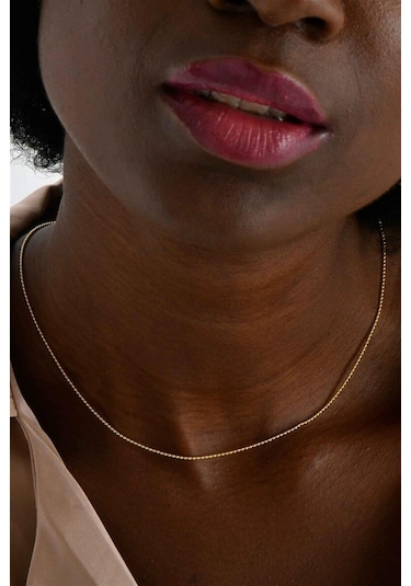 925 Ayar Gümüş İnce Top Zincir-1200