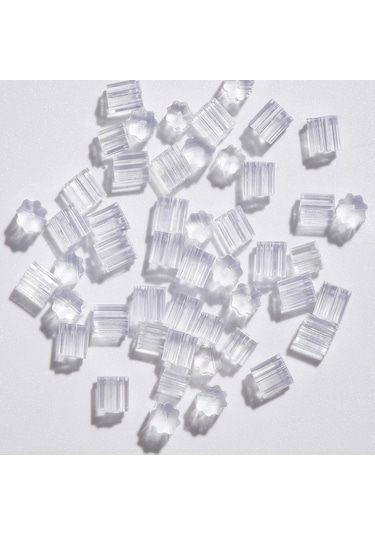 Silikon Küpeler, 200 Adet Yumuşak Kulak Tıkacı, Şeffaf Küpeler