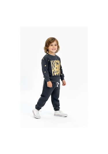 I Just Wanna Be Baskılı 2li Takım Bordo