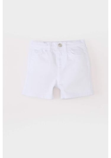 DeFacto Erkek Bebek Beyaz Jean Şort C2286A525SMWT34 Beyaz