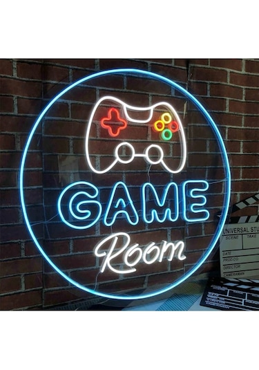 Twins Led Game Room Yazılı Ve Şekilli Neon Tabela Çok Renkli Model:model:38773366 Çok Renkli