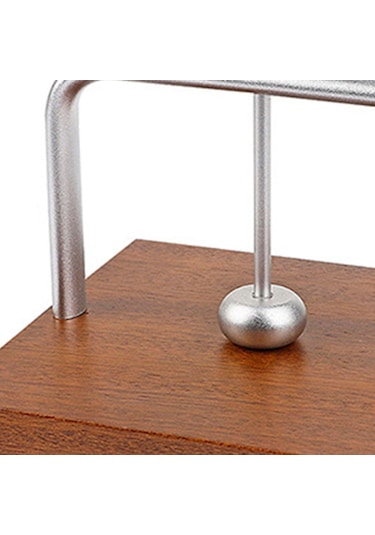 Homyl Tezgah Peçetelik Masa Üstü Mendillik Ahşap Taban Dekoru Gümüş