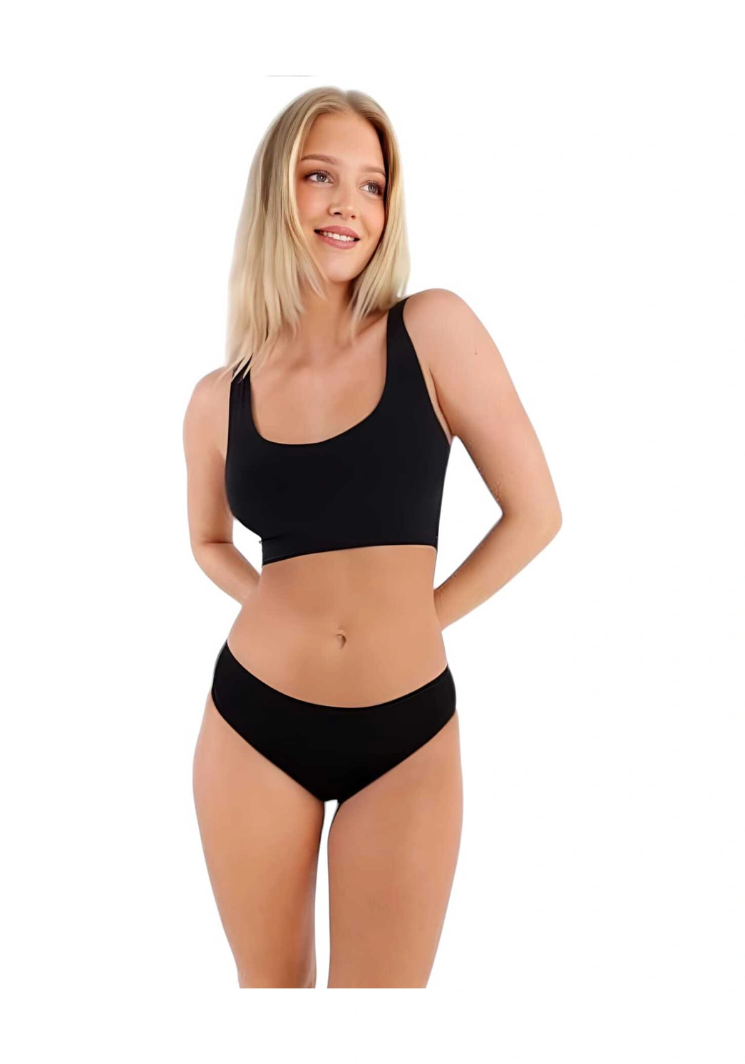 Tezzgelsin Kadın Pamuklu Penye Süprem Kumaş Bikini Külot Kadın Bikini Külot 6 Adet Siyah